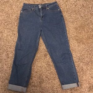 High waisted mom jeans